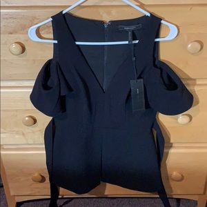BCBGmaxazria Cold Sholder Peplum Top